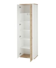 Předsíňový nábytek SINA_ šatní skříň 3S D6 WH 01_ rozměry š/v/h_ 60/200/38 cm_ otevřená_ vnitřní uspořádání_ obr. 7