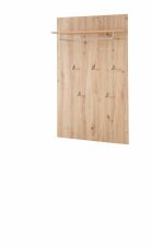 Předsíňový nábytek SUN white_ závěsný šatní panel 30 H3 HW 40_ rozměry š/v/h_ 84/135/27 cm_ šikmý pohled_ obr. 12