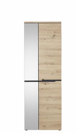 Předsíňový nábytek VANCOUVER_ šatní skříň 3B A1 GH 01_ rozměry š/v/h_ 65/192/38 cm_ čelní pohled_ obr. 6