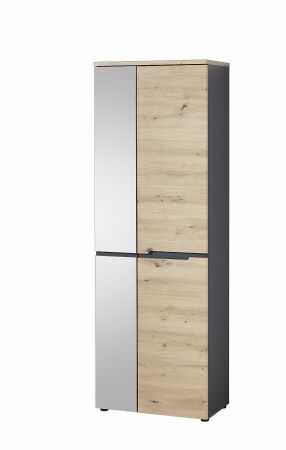 Předsíňový nábytek VANCOUVER_ šatní skříň 3B A1 GH 01_ rozměry š/v/h_ 65/192/38 cm_ šikmý pohled_ obr. 7