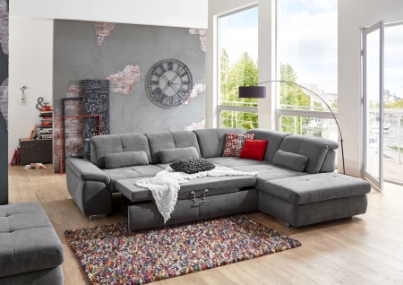Sedac souprava PUSH_ sestava 3LST-SE-1,5STAhoR_ rozmry sestavy zleva 315 x 260 cm_ vka 85-100 cm_ nastaven hloubky sedu ve standardu_ ostatn voliteln funkce za pplatek_ v ltce Nemo grau_ foto s modelem_ obr. 13