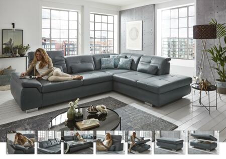 Ukázka kožené varianty sedací soupravy PUSH_ sestava 3LST-SE-1,5STAhoR_ rozměry sestavy zleva 315 x 260 cm_ v kůži Vivre steel_ obr. 23