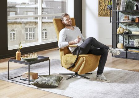 Relaxační křeslo AROLLA Style_ varianta 1222 s manuálním polohováním_ v látce Paris gelb_ obr. 3