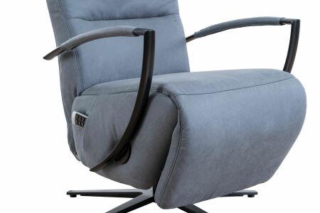 Relaxační křeslo AROLLA Style_ varianta 1222-2M s manuálním polohováním_ v látce Bingo frost grey_  detail_ obr. 12