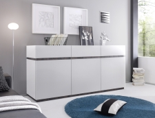 Sideboard (komoda) REX_bílá-wenge_sokl_3 dv.+ 3 zásuvky Sideboard (komoda) REX_bílá-wenge_sokl_3 dv.+ 3 zásuvky