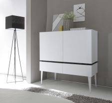 Sideboard (komoda) REX_bílá-wenge_2 dv.+ 2 zásuvky Sideboard (komoda) REX_bílá-wenge_2 dv.+ 2 zásuvky
