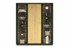 Nábytek do obývacího pokoje ALGARVE_ highboard 46 16 HH 24_ rozměry š/v/h_ 120/139/41 cm_ volitelné LED osvětlení_ čelní pohled_ vyobrazení s dekoracemi_ obr. 13 Nábytek do obývacího pokoje ALGARVE_ highboard 46 16 HH 24_ rozměry š/v/h_ 120/139/41 cm_ volitelné LED osvětlení_ čelní pohled_ vyobrazení s dekoracemi_ obr. 13