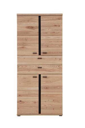 Nábytek do pracovny a kanceláře ATLANTA_ kancelářská skříňka 5X 02 HU 02_ rozměry š/v/h_ 90/203/38 cm_ čelní pohled_ obr. 7