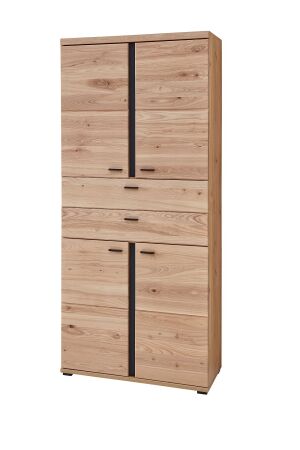 Nábytek do pracovny a kanceláře ATLANTA_ kancelářská skříňka 5X 02 HU 02_ rozměry š/v/h_ 90/203/38 cm_ šikmý pohled_ obr. 8