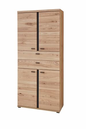 Nábytek do pracovny a kanceláře ATLANTA_ kancelářská skříňka 5X 02 HU 02_ rozměry š/v/h_ 90/203/38 cm_ šikmý pohled_ obr. 11