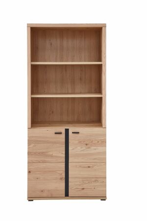 Nábytek do pracovny a kanceláře ATLANTA_ kancelářská skříňka 5X 02 HU 03_ rozměry š/v/h_ 90/203/38 cm_ čelní pohled_ obr. 10