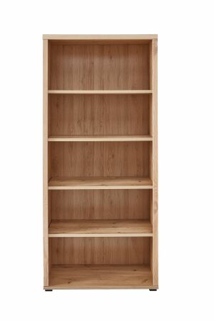 Nábytek do pracovny a kanceláře ATLANTA_ regál 5X 02 HU 06_ rozměry š/v/h_ 90/203/38 cm_ čelní pohled_ obr. 8