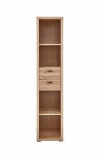 Nábytek do pracovny a kanceláře ATLANTA_ regál 5X 02 HU 08_ rozměry š/v/h_ 44/203/38 cm_ čelní pohled_ obr. 18 Nábytek do pracovny a kanceláře ATLANTA_ regál 5X 02 HU 08_ rozměry š/v/h_ 44/203/38 cm_ čelní pohled_ obr. 18