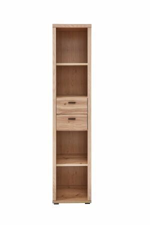 Nábytek do pracovny a kanceláře ATLANTA_ regál 5X 02 HU 08_ rozměry š/v/h_ 44/203/38 cm_ čelní pohled_ obr. 15
