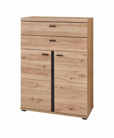 Nábytek do pracovny a kanceláře ATLANTA_ kancelářská skříňka 5X 02 HU 12_ rozměry š/v/h_ 90/124/38 cm_ boční pohled_ obr. 22