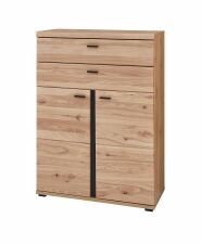 Nábytek do pracovny a kanceláře ATLANTA_ kancelářská skříňka 5X 02 HU 12_ rozměry š/v/h_ 90/124/38 cm_ boční pohled_ obr. 22 Nábytek do pracovny a kanceláře ATLANTA_ kancelářská skříňka 5X 02 HU 12_ rozměry š/v/h_ 90/124/38 cm_ boční pohled_ obr. 22