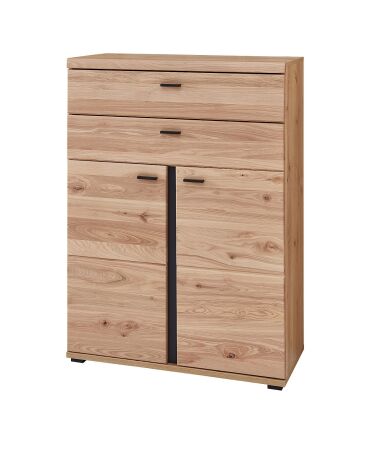 Nábytek do pracovny a kanceláře ATLANTA_ kancelářská skříňka 5X 02 HU 12_ rozměry š/v/h_ 90/124/38 cm_ boční pohled_ obr. 17