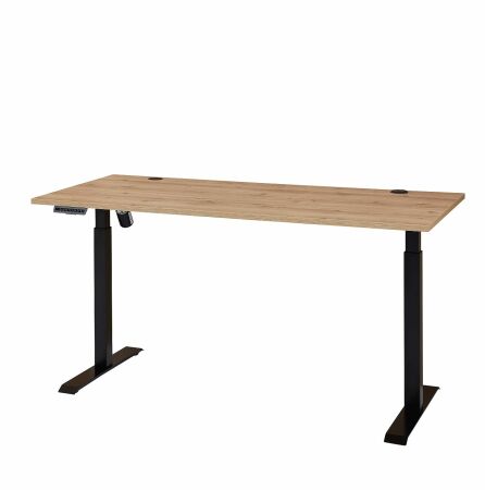Nábytek do pracovny a kanceláře ATLANTA_ psací stůl 5X 02 HU 27_ rozměry š/v/h_ 160/72/77 cm_ s výškově nastavitelnou pracovní deskou stolu od 64 cm do 129 cm,  včetně motoru s paměťovou funkcí_ ve fázi polohování_ obr. 32