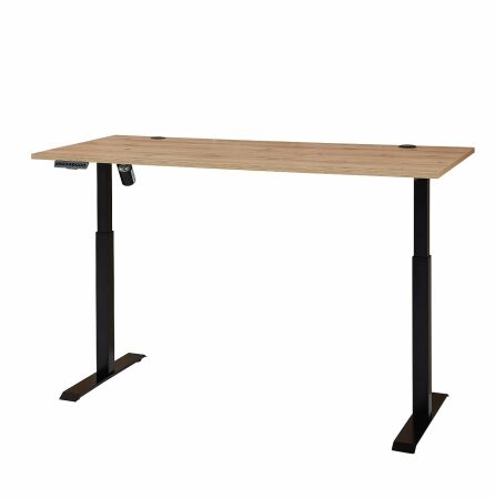 Nábytek do pracovny a kanceláře ATLANTA_ psací stůl 5X 02 HU 27_ rozměry š/v/h_ 160/72/77 cm_ s výškově nastavitelnou pracovní deskou stolu od 64 cm do 129 cm,  včetně motoru s paměťovou funkcí_ ve fázi polohování_ obr. 34