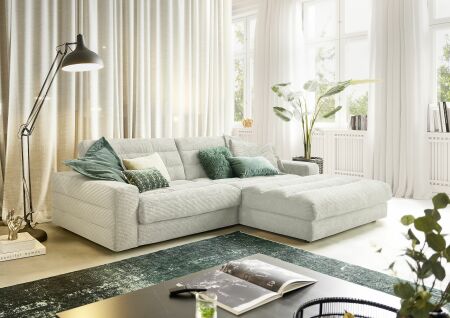 Sedací souprava STRADO_ sestava 1,5AL-LAR groß long_ v látce Cord light grey_ obr. 3