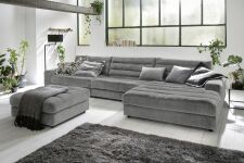 Sedací souprava STRADO_ sestava 1,5AL-1,5oA-LAR groß long_ v látce Cosy grey_ obr. 23 Sedací souprava STRADO_ sestava 1,5AL-1,5oA-LAR groß long_ v látce Cosy grey_ obr. 23