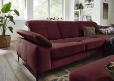 Sedací souprava TORONTO Lounge_sestava 2,5AL-LARmaxi_v látce Easy care dark red_detail_obr. 2 Sedací souprava TORONTO Lounge_sestava 2,5AL-LARmaxi_v látce Easy care dark red_detail_obr. 2