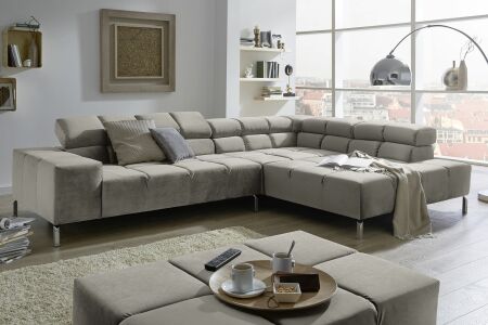 Sedací souprava WILSON_ sestava 2AL-UBERgroß_ v látce Velvet silver_ obr. 33