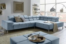 Sedací souprava WILSON_ sestava 2AL-UBERgroß_ v látce Velvet light blue_ obr. 35 Sedací souprava WILSON_ sestava 2AL-UBERgroß_ v látce Velvet light blue_ obr. 35